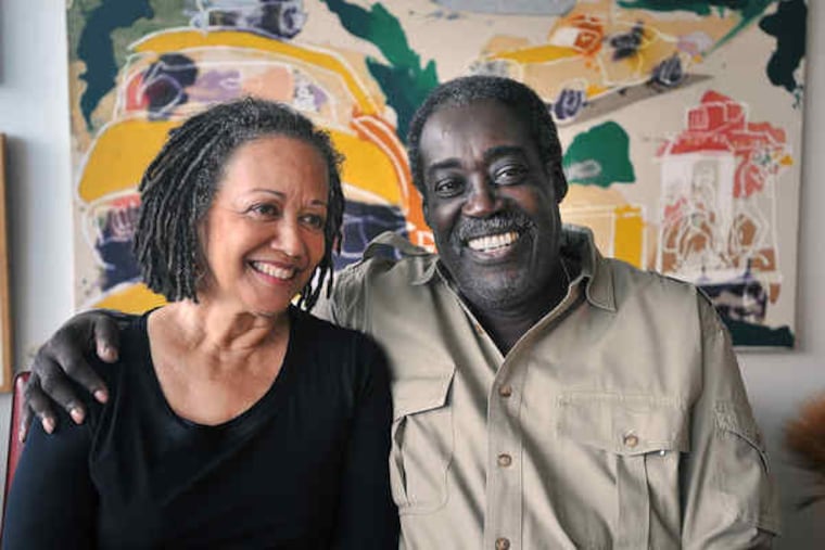Charles Fuller at home in Fairmount with his wife, filmmaker Claire Prieto-Fuller. He says that "Snatch" continues his lifelong effort to contribute to the civil-rights movement through his art.