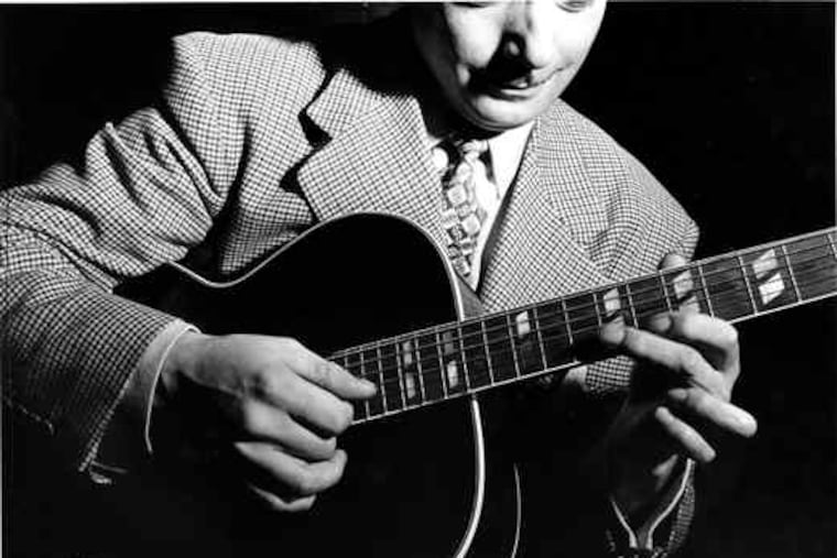 In his centennial year, Django Reinhardt lives on as a musical force. Here, a demonstration of technique in 1947.