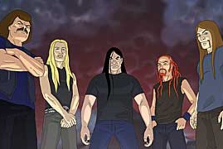 Metalocalypse, a death metal supergroup Dethklok, is a cartoon.