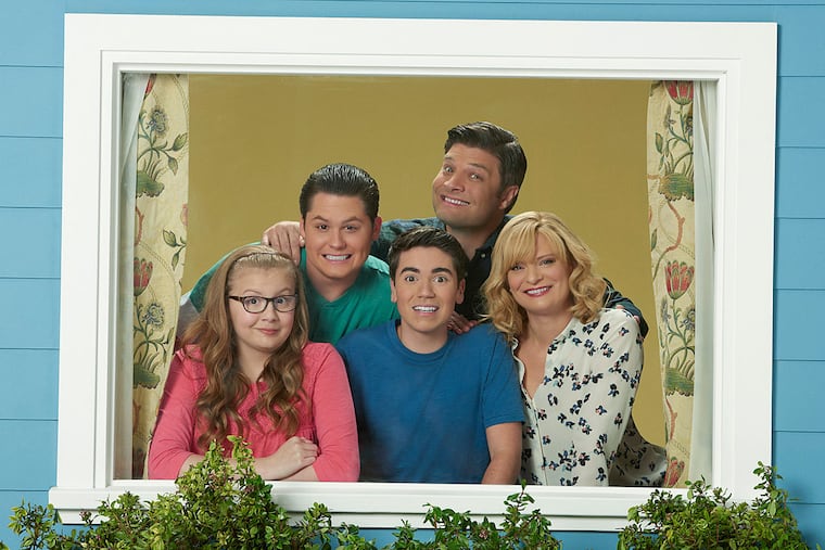 Bebe Wood, Matt Shively, Noah Galvin, Jay R. Ferguson, and Martha Plimpton are “The Real O’Neals.”