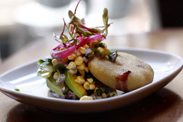 Lolita’s gordita, made with celiac-friendly corn flour. (ERIC MENCHER / Staff Photographer)
