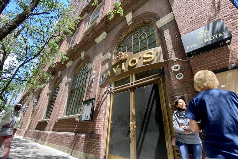 Davio's street entrance at 111 S. 17th St. The steakhouse opened in 1999.