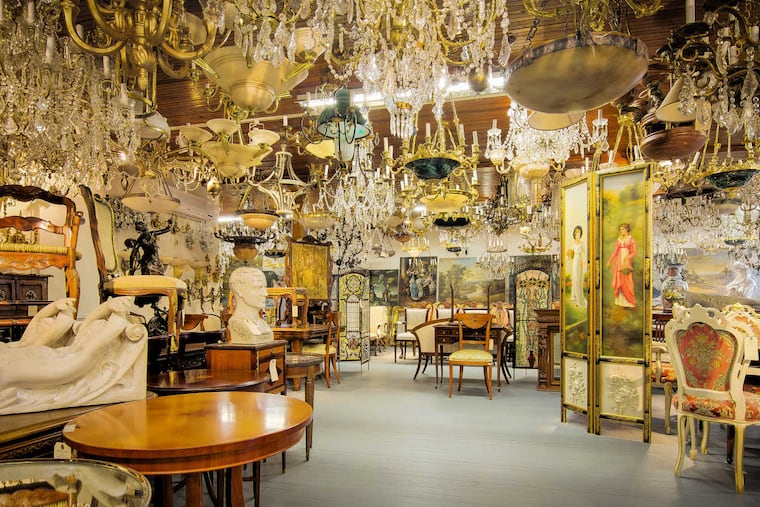 The People's Store Antique Center features four floors packed with curious finds, including original art, and unique primitive, repurposed, and industrial pieces