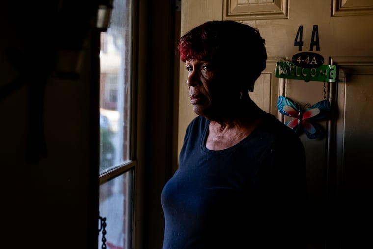 Jacqueline Newsome, 69, lives down the street from the junkyard fire at Delaware Valley Recycling, Inc. The smoke flared up her asthma, and Wednesday her eyes still burned and her throat was hoarse.