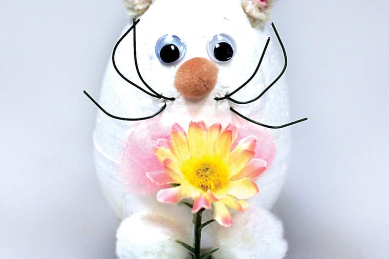No better Easter combination than eggs and bunnies in this craft project to make your holiday festive. (Mike Cardew/Akron Beacon Journal/MCT)