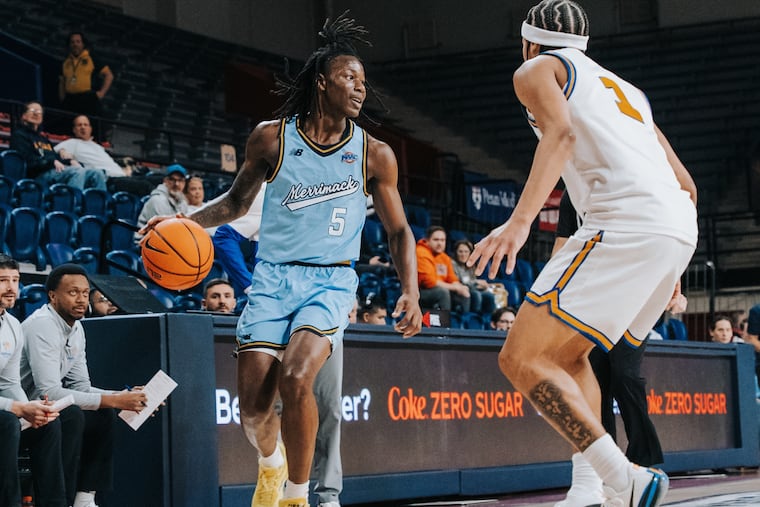 Kevair Kennedy is a freshman poiny guard who has made an immediate impact at Merimack.