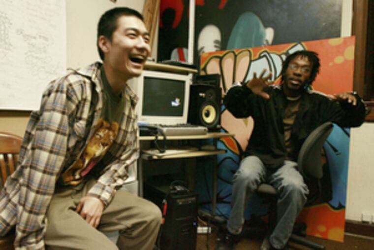 Korean rapper Jonathan Park (left), aka DumbFounDead, says black rappers used to make derogatory ethnic remarks about him and other Asian hip-hop artists, but now he feels accepted.