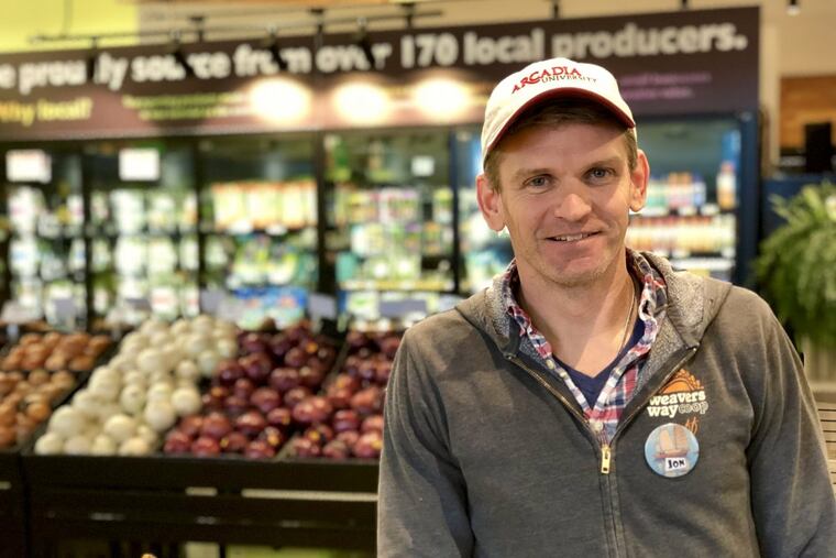Jon Roesser, general manager, Weavers Way Cooperative Association, at the Ambler co-op.