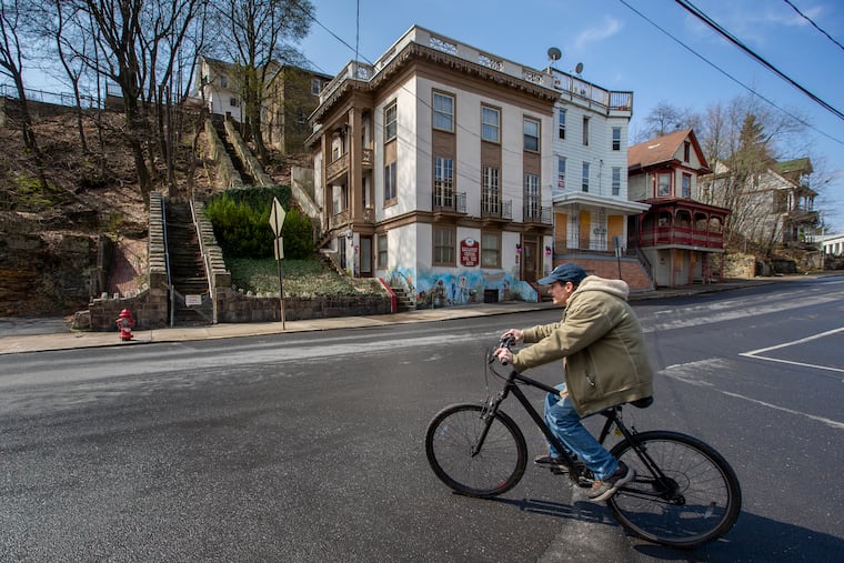 A historic set of stairs in Shamokin, PA is trying to be saved and restored by local groups and historians. Photo of stairs at 150 E Lincoln St, Shamokin, PA., on Wednesday, April 7, 2021.