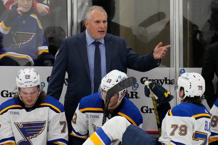 St. Louis Blues coach Craig Berube during a game against the Blackhawks on Nov. 26.