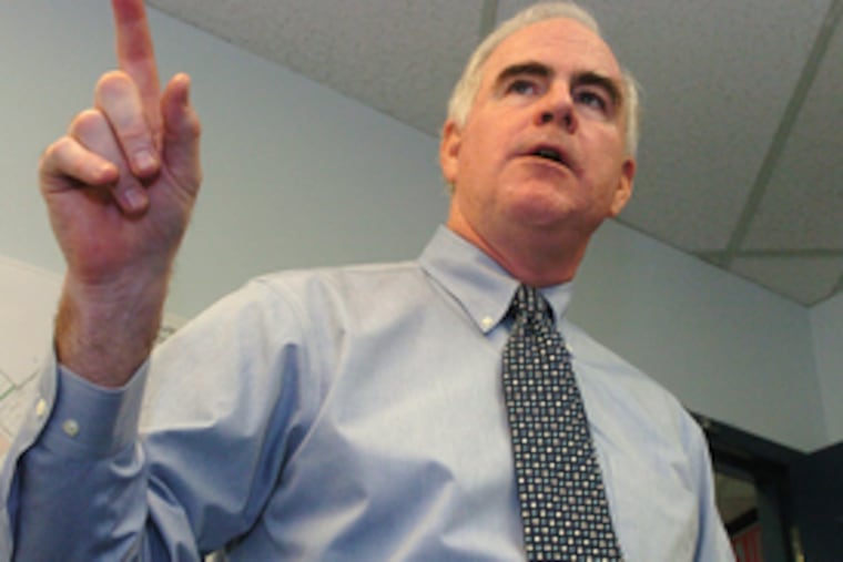 "Everybody sort of checked their egos at the door because we all have the same problem," U.S. Attorney Pat Meehan (left) said of the federal and city law-enforce-ment officials who meet monthly.