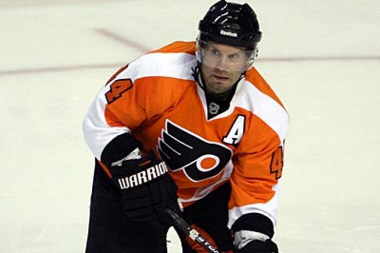 "If you don't go through any bad times, how are you going to grow up?" Kimmo Timonen said. (Yong Kim/Staff Photographer)