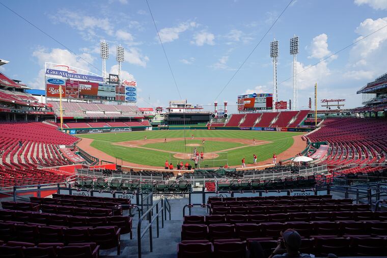 Great American Ball Park, the Cincinnati Reds' home stadium.