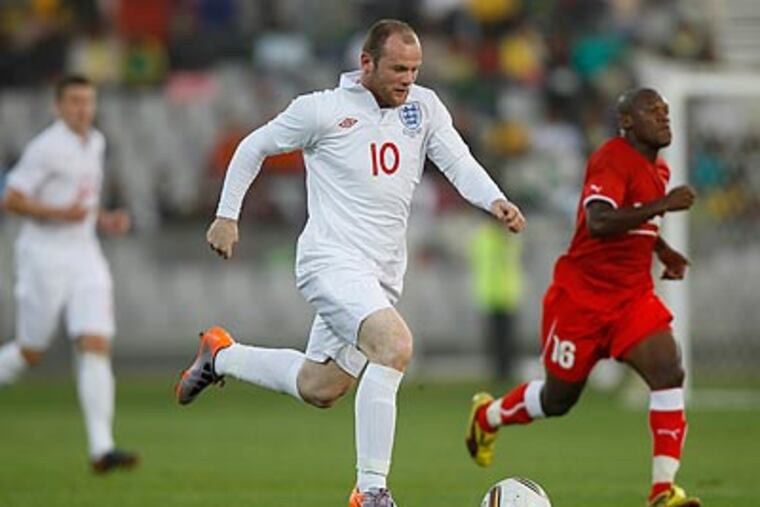 Wayne Rooney only played the second half of England's last World Cup warm-up game. (Kirsty Wigglesworth/AP)