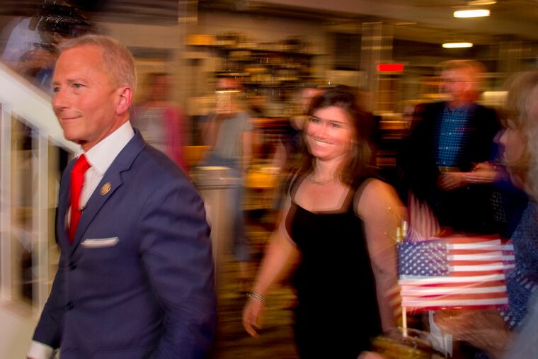 State Senator Jeff Van Drew arrives to greet supporters as he makes his acceptance speech as the Democratic primary winner in New Jersey's 2nd Congressional District, at the Lobster Loft in Sea Isle City June 5, 2018.