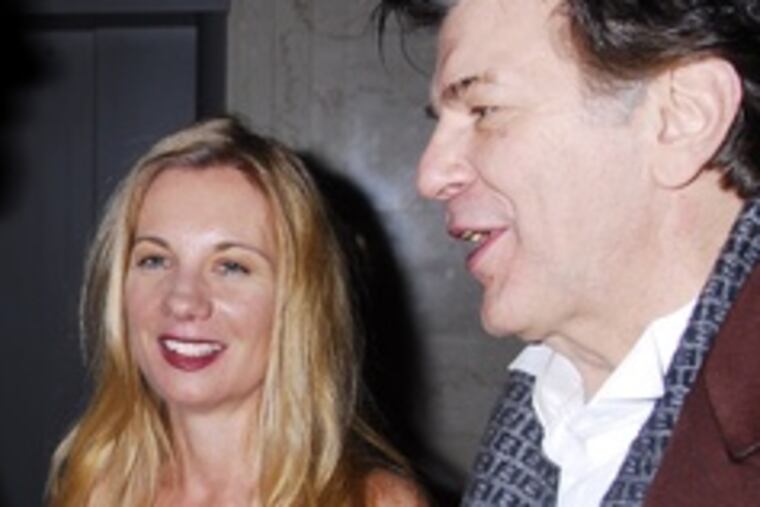 Director Mary Patel joins Kenneth McGregor, an actor, at XIX for a Philadelphia Film Festival party. Patel's "Electile Dysfunction" will have its premiere Wednesday.