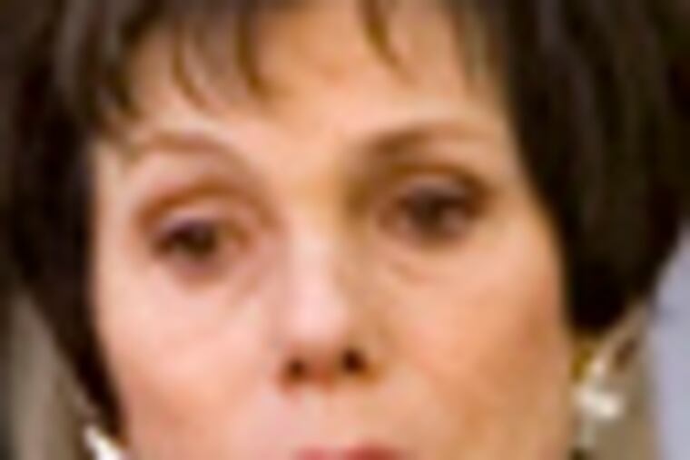 Maureen Orth afterthe funeral Mass.