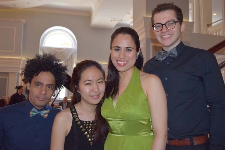 Artists Benito Meza, Danbi Um, Christine Lamprea and Henry Kramer.
MAGGIE HENRY CORCORAN / For the Inquirer