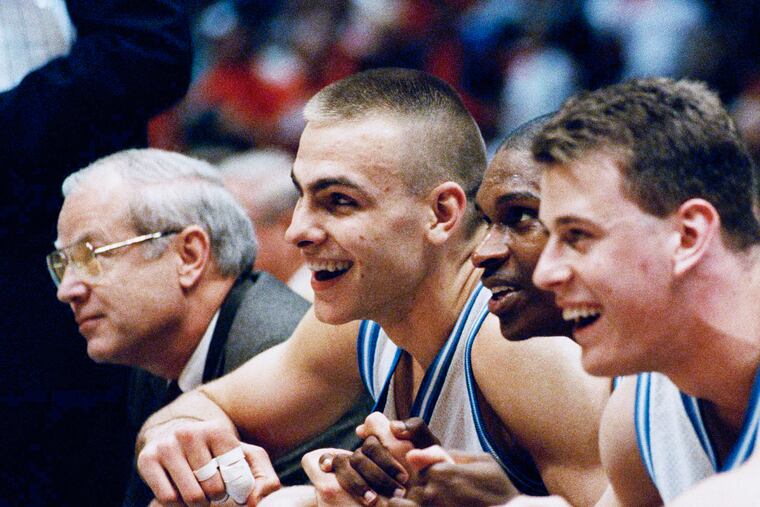 North Carolina's Eric Montross, center, won a national title in 1993.