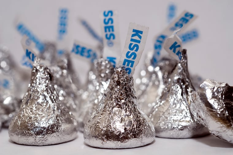Foil-wrapped Hershey's Kisses, which may soon be the official state candy of Pennsylvania.