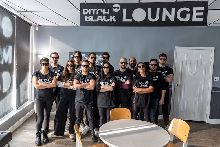 Cast and crew of "Odd Man Out" at Bucks County’s Bristol Riverside Theatre Rehearsal Studio in Bristol, Pa.