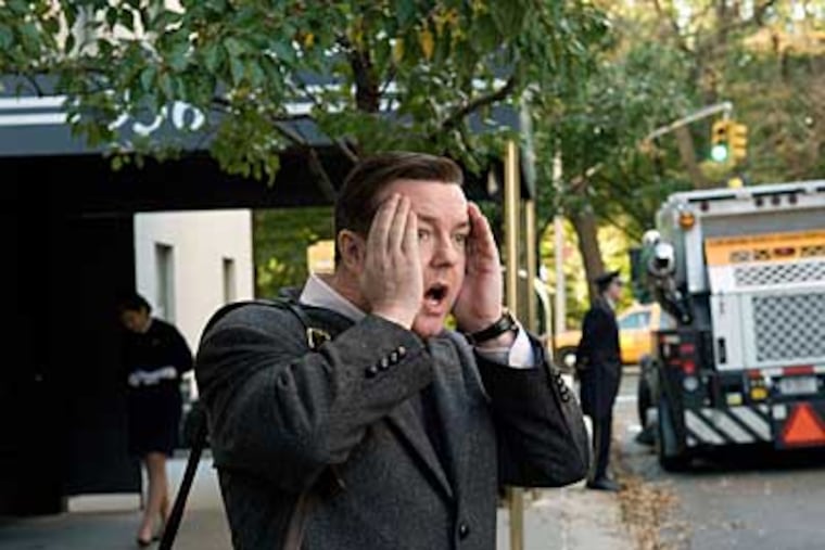 Ricky Gervais is a socially awkward dentist who is pursued by ghosts in "Ghost Town."