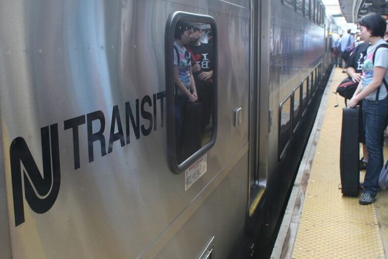A New Jersey Transit train.