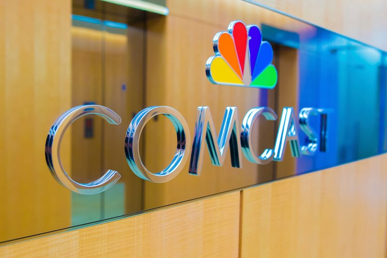 In this image released on Wednesday, June 13, 2018, general views of the Comcast Center, the company's headquarters in Philadelphia. Comcast said Tuesday that it has acquired Xumo, a free, ad-supported streaming service.