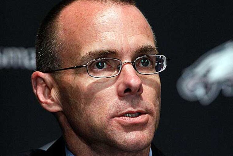 It was expected that Eagles owner Jeffrey Lurie would use general manager Howie Roseman's input when determining the new coach, but another key person in the process is team president Don Smolenski. (Matt Rourke/AP file photo)