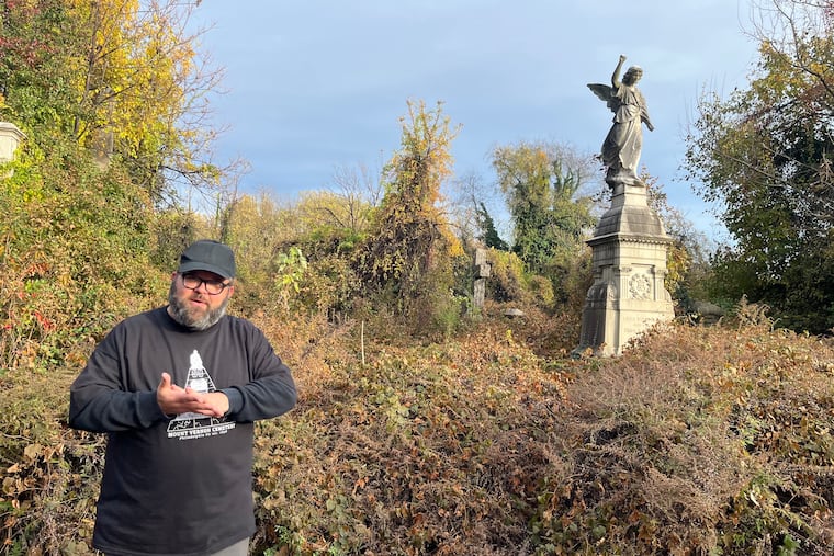 Brandon Zimmerman, volunteer coordinator with Friends of Mount Vernon, said he would like to see the space become a "sustained ruin," not a perfectly manicured space but a somewhat manageable green space where people can learn about the cemetery's history.