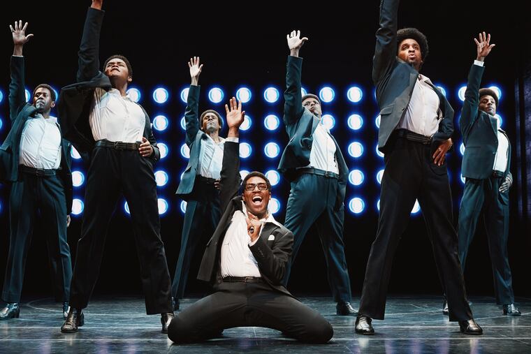 A scene from "Ain't Too Proud: The Life and Times of the Temptations," part of the 2023-24 Broadway lineup by Kimmel Cultural Campus and the Shubert Organization. The season runs from October to August.