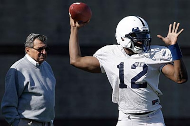 Kevin Newsome was once thought to be the next dual-threat quarterback for Joe Paterno. (Carolyn Kaster/AP)