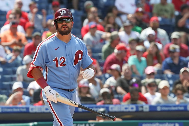 Phillies left fielder Kyle Schwarber.