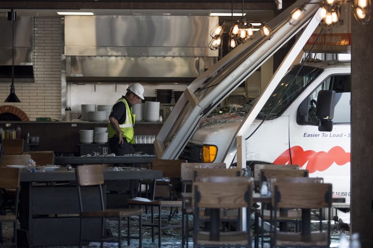 U-Haul truck crashed through the front of Urban Village Brewing Company on the 1000 block of N. 2nd Street Wednesday, June 28, 2017. MARGO REED / Staff Photographer