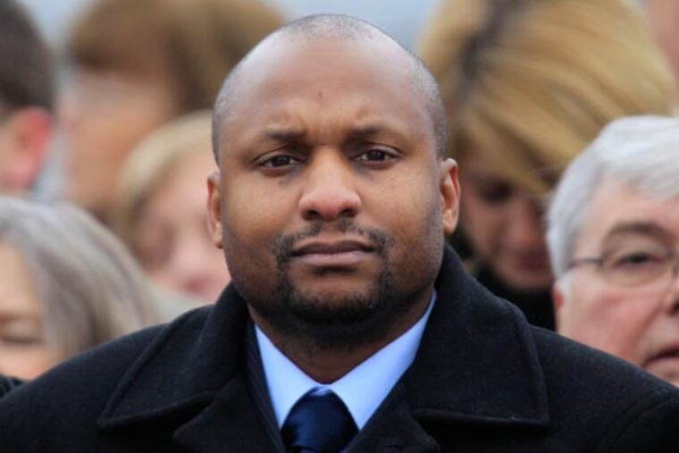 Gerold Gibson was a veteran officer with the Narcotics Field Unit when the camera-equipped Lexus recorded him inside searching the vehicle in January 2013. (AP Photo/Matt Rourke)