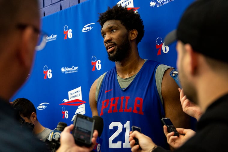 Sixers center Joel Embiid says the addition of former rival Al Horford will allow him to manage his workload during the regular-season grind.