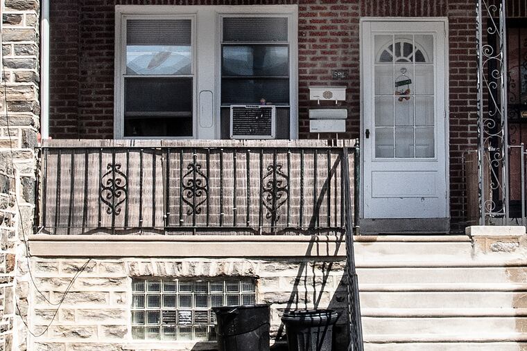 A woman was arrested Sunday, Aug. 11, 2019, at this house in the 5900 block of Mascher Street in the Olney section of Philadelphia for allegedly attacking her 3-year-old daughter with a utility knife. The house was photographed the following day, Monday, Aug. 12, 2019.