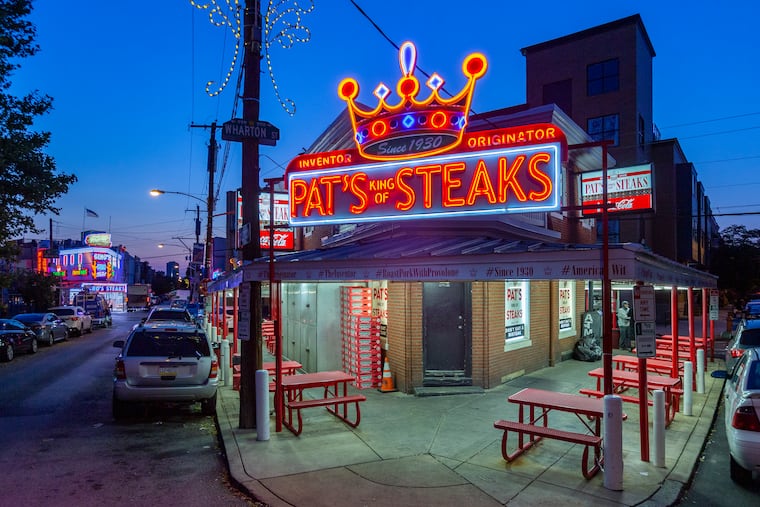 Pat's King of Steaks at South Ninth Street and Passyunk Avenue in Philadelphia on the morning of July 22. This was the scene of an early-morning fatal shooting that left David Padro Jr., 22, of Camden, dead.