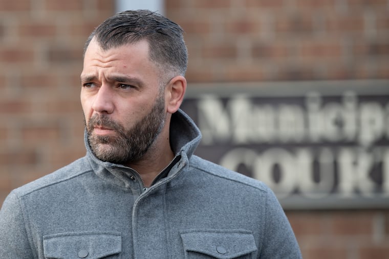 Mark D'Amico leaves the Florence Municipal Court after answering to charges of driving with a suspended license, and defiant trespass for refusing to leave the home of the grandmother of his codefendant, Kate McClure. Monday, December 17, 2018. Florence, N.J. D'Amico, is charged in a $400,000 GoFundMe scam.