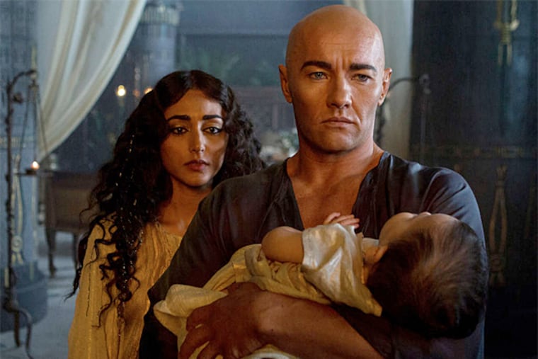 This image released by 20th Century Fox shows Goldshifteh Farahani, left, as Nefertari, and Joel Edgerton as Rhamses, in a scene from the film, "Exodus: Gods and Kings." The movie opens in U.S. theaters on Dec. 12, 2014. (AP Photo/20th Century Fox, Kerry Brown)