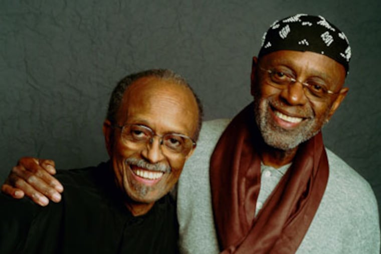 Jimmy (left) with his bother Albert "Tootie" Heath.