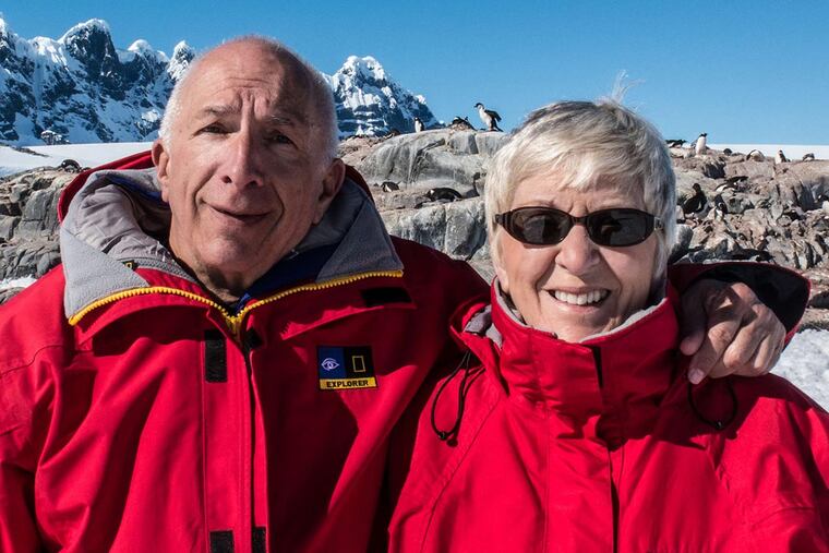 Raymond and Sandy Loewe have visited all seven continents, including Antarctica.