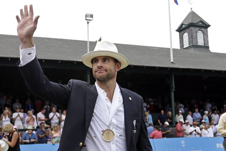 Andy Roddick joined the International Tennis Hall of Fame on Saturday.