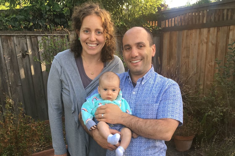 Katie and Phil with baby Madeleine