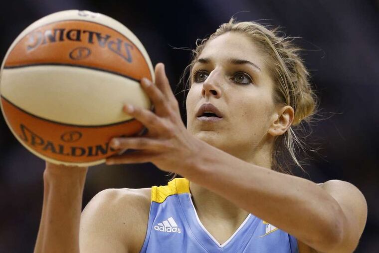 Elena Delle Donne, a star player at Delaware, will miss Saturday night's WNBA All-Star Game after suffering a concussion on Wednesday.