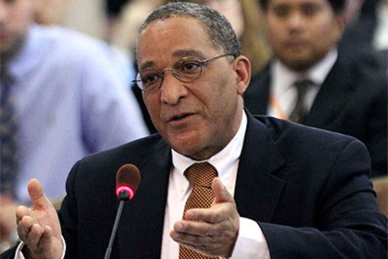 Chatham Mayor Bruce Harris was rejected by Democrats on the Senate Judiciary Committee. (Mel Evans / AP)