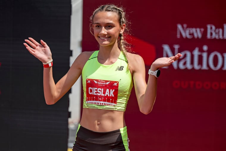 Haverford High’s Olivia Cieslak will compete in her final New Balance Nationals this weekend at Franklin Field.