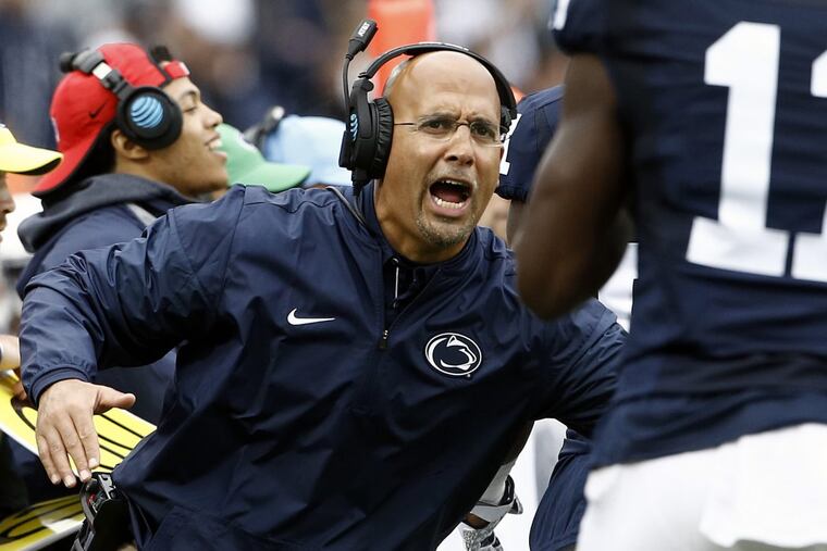 Penn State head coach James Franklin