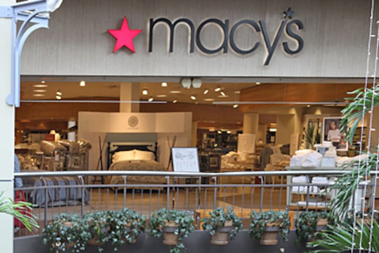 Macy's in Burlington Center has two entrances to the mall, which has seen major changes. (David M Warren / Staff)