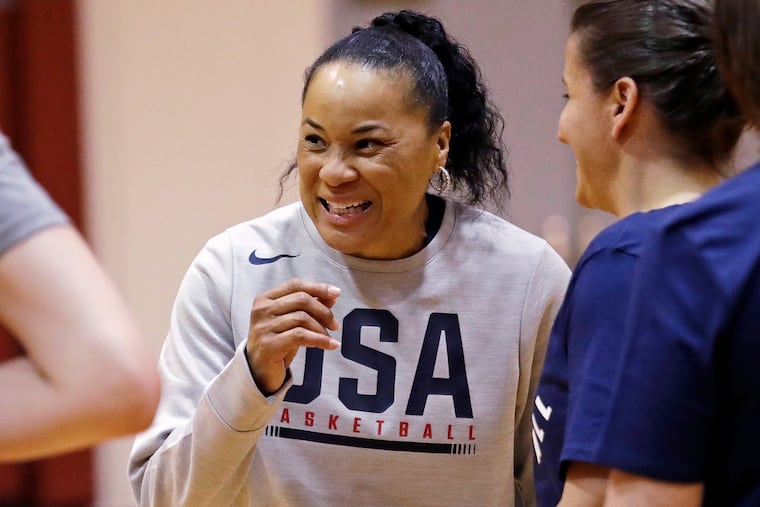 Dawn Staley is being inducted into the Naismith Basketball Hall of Fame as part of the 1996 U.S. women's Olympic basketball team. She was inducted individually as a player in 2013.